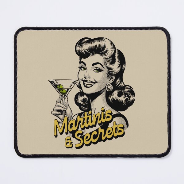Item preview, Martinis Secrets Vintage Beauty Pinup Girl designed and sold by NosandEdgy.
