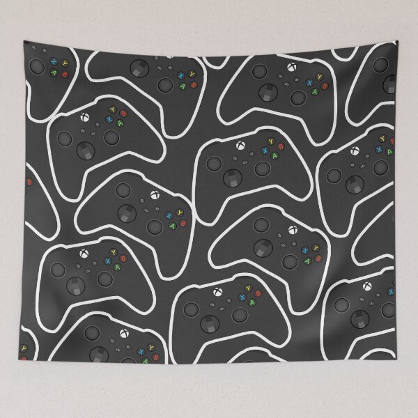 Item preview, Black Xbox Controller Pattern designed and sold by The Home Of Pink Peach.