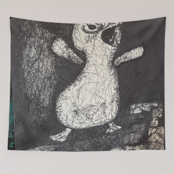 Item preview, Angry Chicken Pen Drawing  designed and sold by LunaSpiritArt.