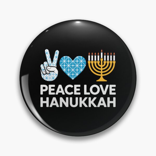 Artikelvorschau, Frieden, Liebe, Chanukka, Chanukah, Jüdisch entworfen und verkauft von PunkNation-Arts.