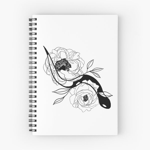 Item preview, Snake and Flowers designed and sold by SevensDead.