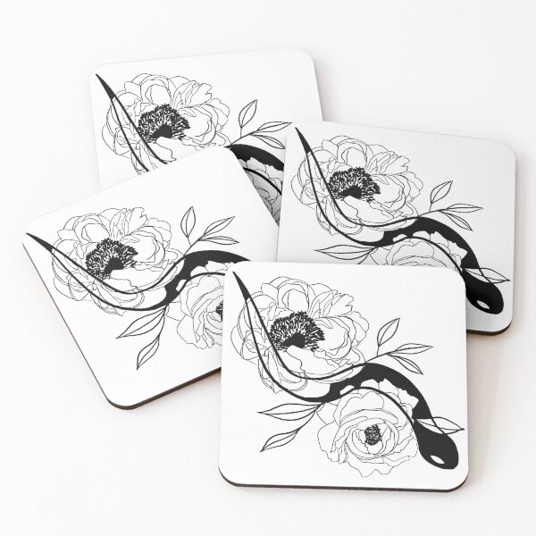 Item preview, Snake and Flowers designed and sold by SevensDead.