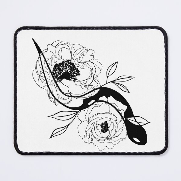 Item preview, Snake and Flowers designed and sold by SevensDead.