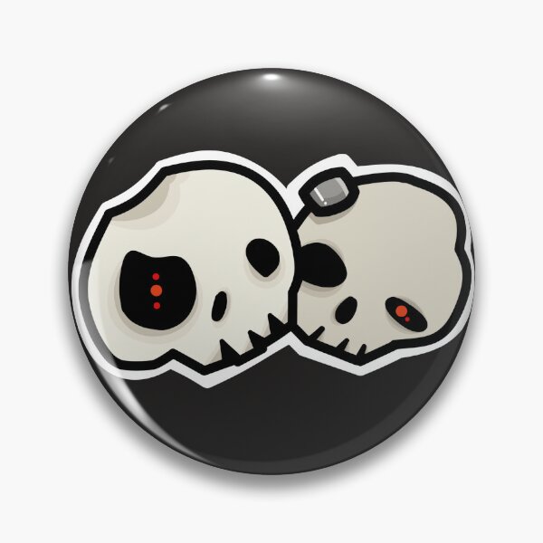 Item preview, scary conjoined skeleton skulls designed and sold by LillipadStudio.