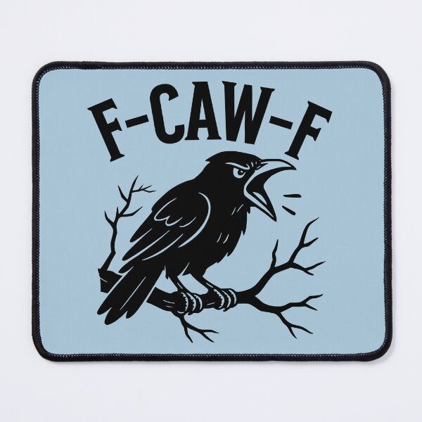 Item preview, F-CAW-F Black Crow Raven Caw Pun Joke Funny Saying designed and sold by NosandEdgy.