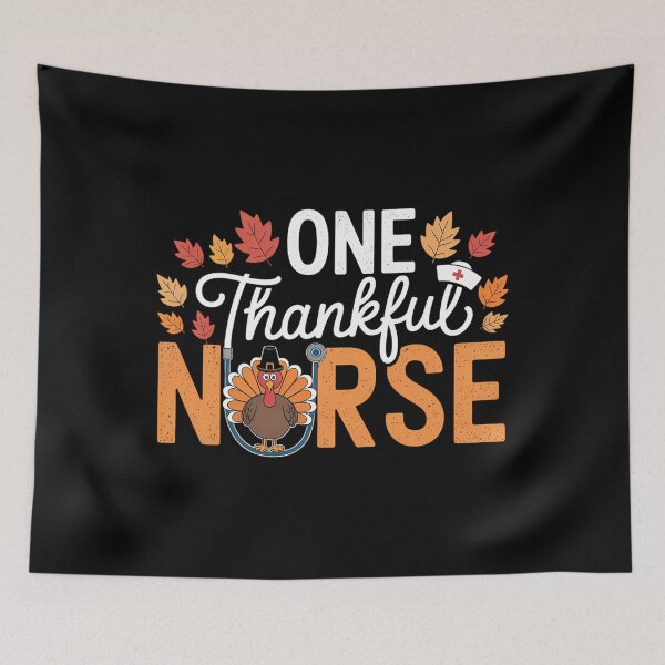 Item preview, One Thankful Nurse Turkey Thanksgiving Scrub Top Fall designed and sold by tabdejinti.
