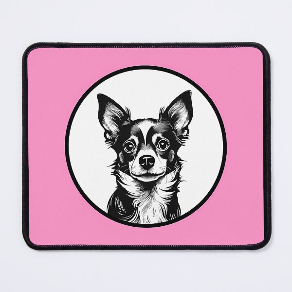 Item preview, Chihuahua Cameo Portrait (Pink) designed and sold by unjustifiedch.