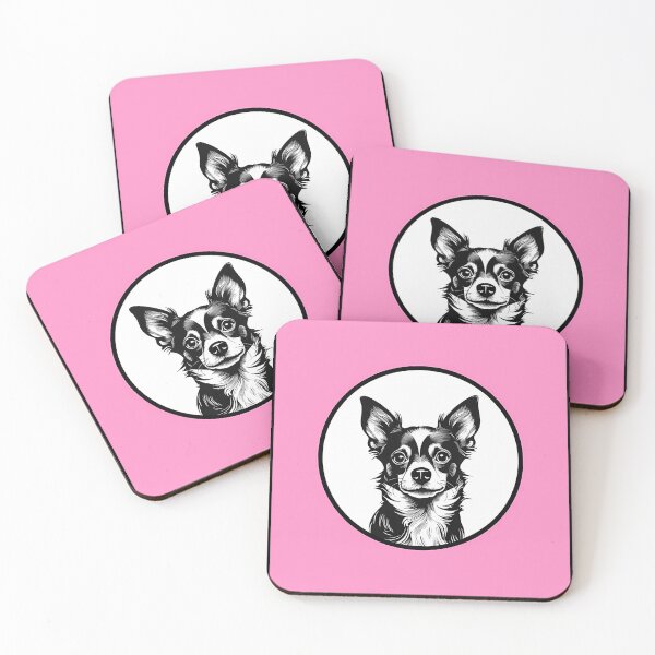 Item preview, Chihuahua Cameo Portrait (Pink) designed and sold by unjustifiedch.