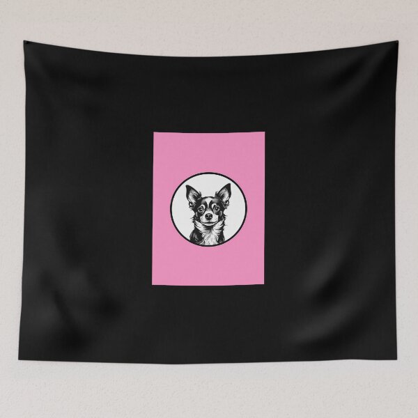 Item preview, Chihuahua Cameo Portrait (Pink) designed and sold by unjustifiedch.