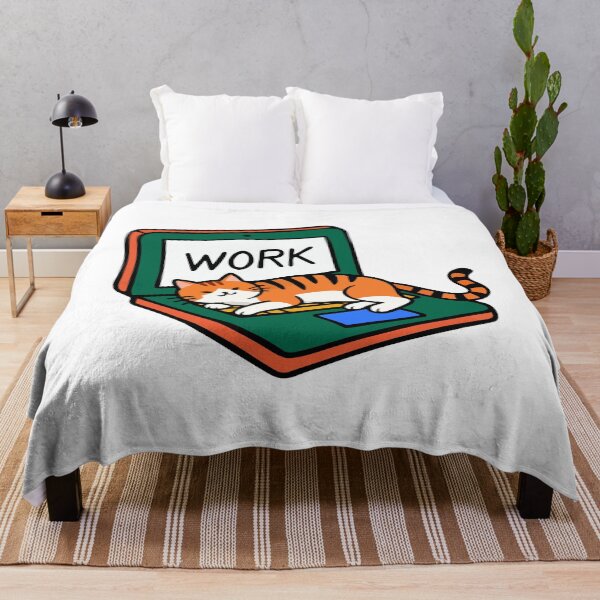 Item preview, Work Blocked – Cat vs Laptop Productivity designed and sold by UptownMax.