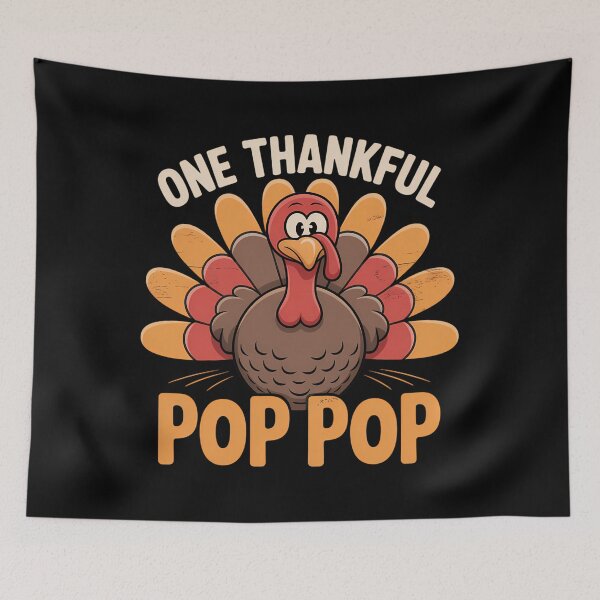 Item preview, One Thankful Pop Pop Turkey Funny Fall Autumn Thanksgiving designed and sold by ticlitule.