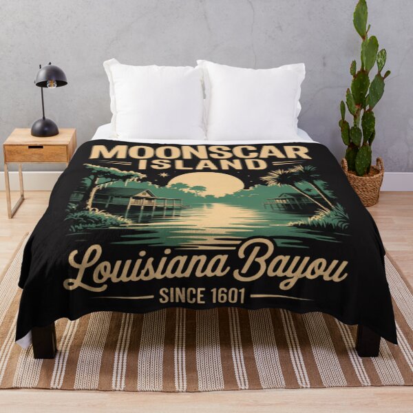 Item preview, Moonscar Island Louisiana Bayou Landscape designed and sold by Ikwalima.