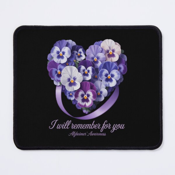 Item preview, Purple Floral I Will Remember For You Alzheimer's Awareness designed and sold by PunkNation-Arts.