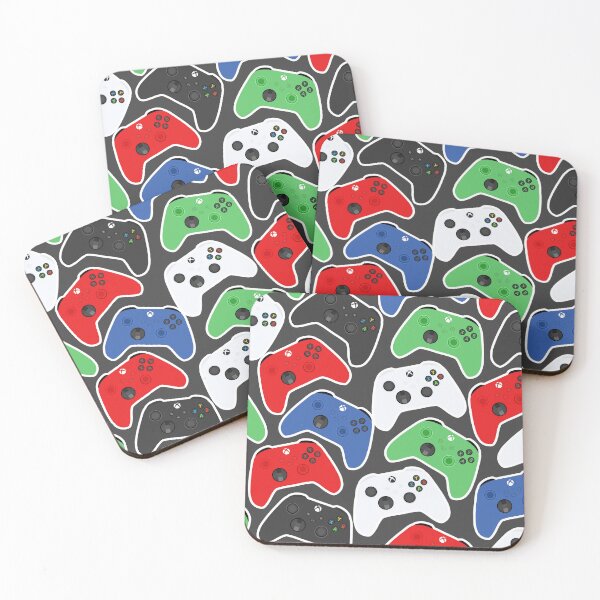 Item preview, Multi Coloured Xbox Controller Pattern designed and sold by The Home Of Pink Peach.