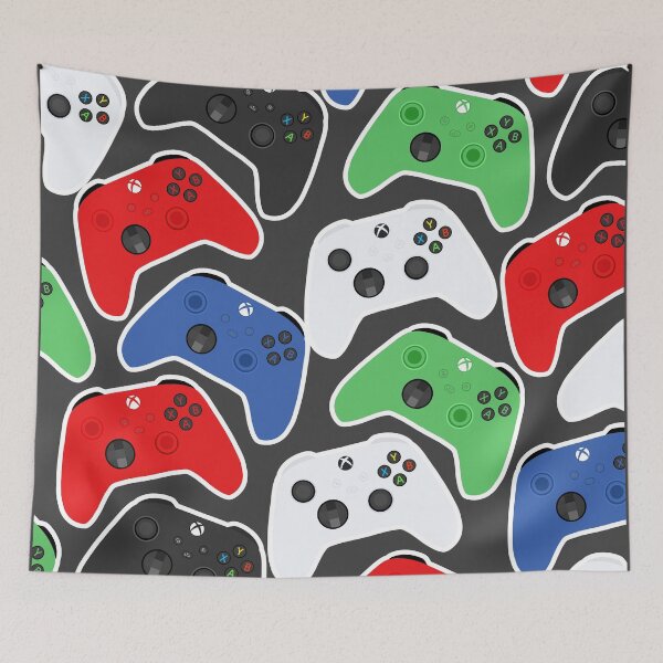 Item preview, Multi Coloured Xbox Controller Pattern designed and sold by The Home Of Pink Peach.