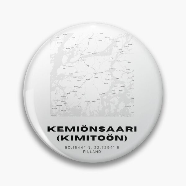 Item preview, Kemiönsaari (Kimitoön) Finland Map | Bilingual Scandinavian Coastal Art designed and sold by RM-Journey.