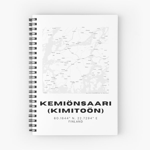 Item preview, Kemiönsaari (Kimitoön) Finland Map | Bilingual Scandinavian Coastal Art designed and sold by RM-Journey.
