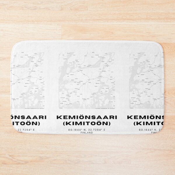 Item preview, Kemiönsaari (Kimitoön) Finland Map | Bilingual Scandinavian Coastal Art designed and sold by RM-Journey.