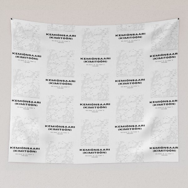 Item preview, Kemiönsaari (Kimitoön) Finland Map | Bilingual Scandinavian Coastal Art designed and sold by RM-Journey.