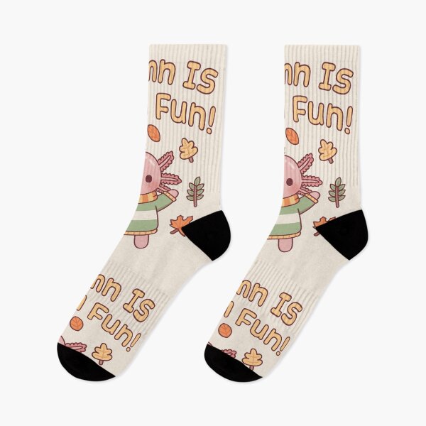 Item preview, Cute Axolotl Autumn Is A Lotl Fun Fall Leaves designed and sold by rustydoodle.