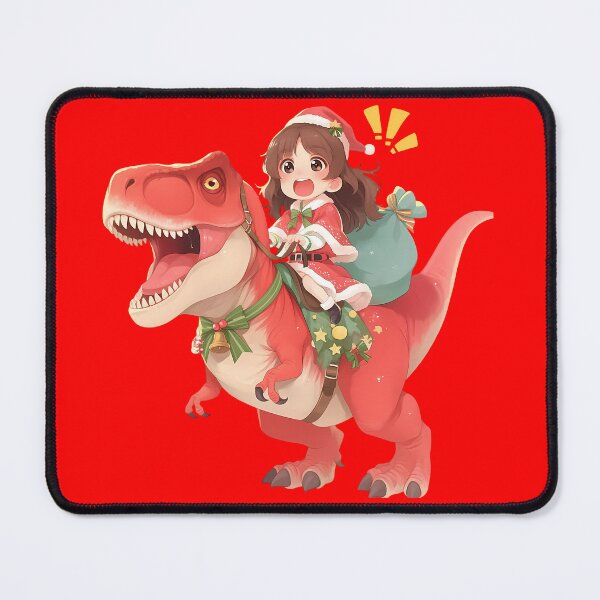 Item preview, Girls Und Cute Nishizumi Miho Christmas Dinosaur Ride Anime Chibi Style designed and sold by Raslbazola.