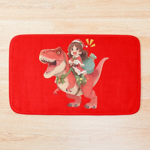 Item preview, Girls Und Cute Nishizumi Miho Christmas Dinosaur Ride Anime Chibi Style designed and sold by Raslbazola.