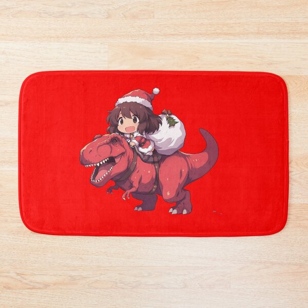 Item preview, Girls Und Adorable Yukari Akiyama Christmas Dinosaur Ride Anime Chibi Style designed and sold by Raslbazola.