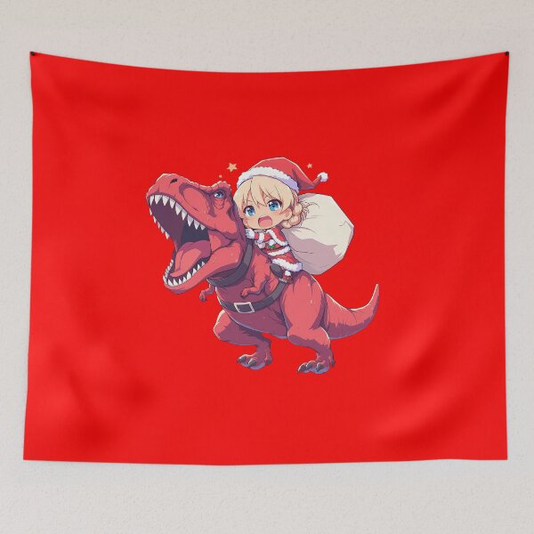 Artikelvorschau, Darjeeling Weihnachten Dinosaurier Fahrt Mädchen Und Panzer Anime Chibi Stil entworfen und verkauft von Raslbazola.