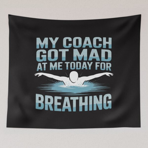 Item preview, My Coach Got Mad At Me Today For Breathing Funny designed and sold by Ikwalima.