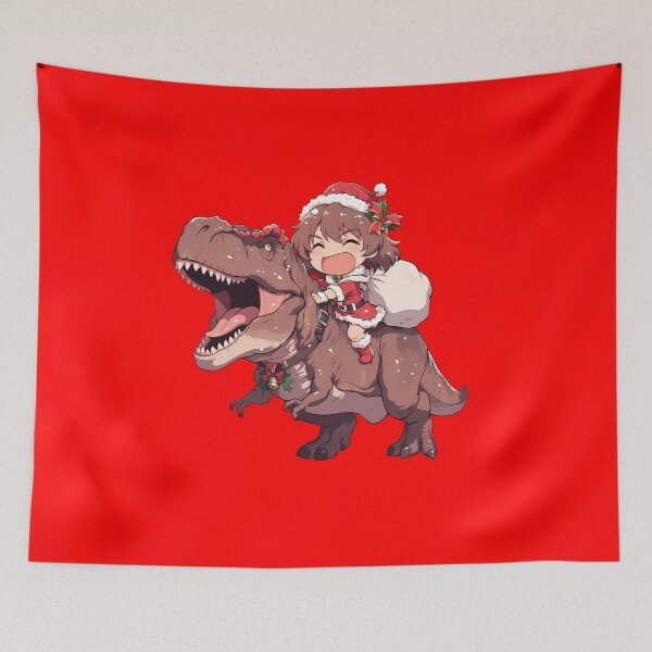 Item preview, Nishizumi Maho Christmas Dinosaur Ride Girls Und Panzer Anime Chibi Style designed and sold by Raslbazola.