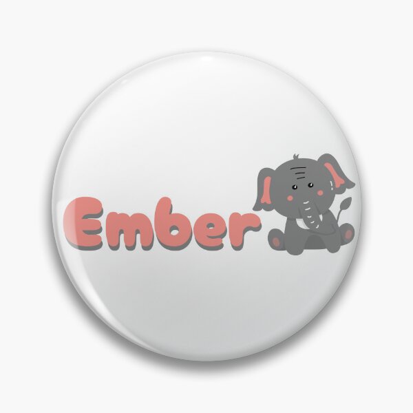 Item preview, Ember (Elephant) Name Sticker designed and sold by pikes84.