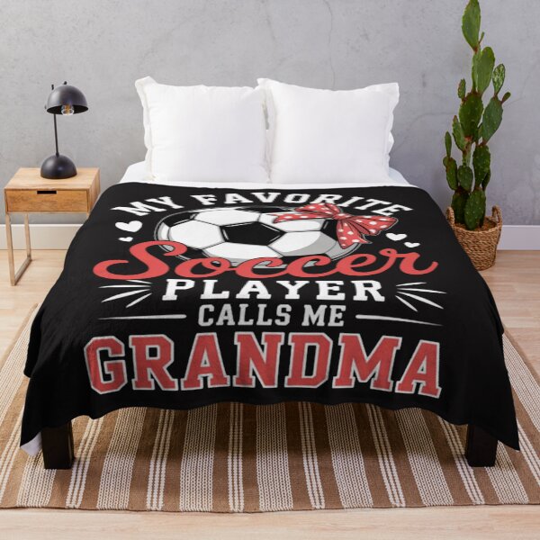 Item preview, My Favorite Soccer Player Calls Me Grandma designed and sold by Ikwalima.