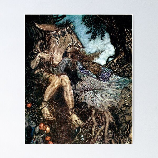 Item preview, 'A midsummer night's dream' by William Shakespeare. Puck, Oberon, Titania designed and sold by Filologica.