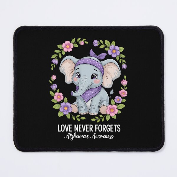 Item preview, Love Never Forgets Alzheimer’s Awareness Elephant designed and sold by HellD3vil-Art.