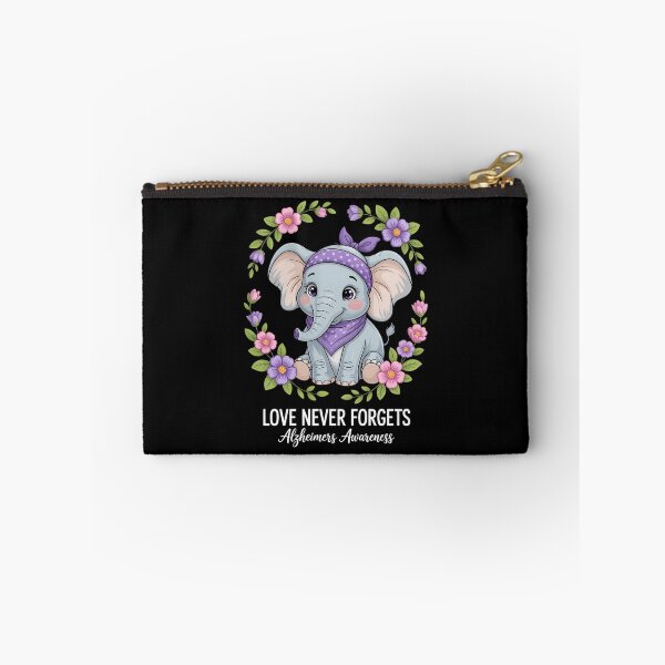 Item preview, Love Never Forgets Alzheimer’s Awareness Elephant designed and sold by HellD3vil-Art.