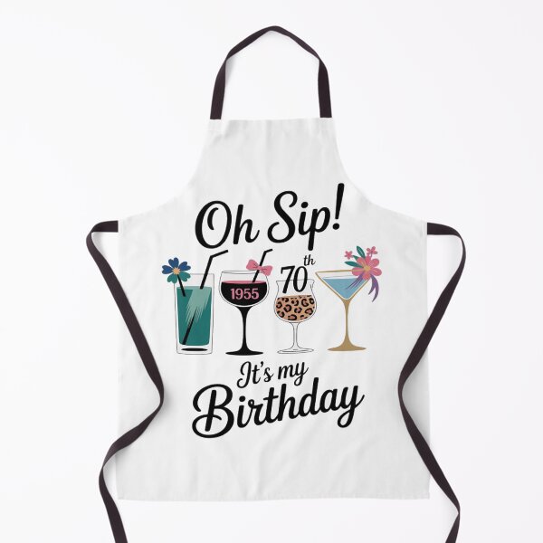 Item preview, Oh Sip It's My Birthday Wine 70th Bday Funny Drinking Party designed and sold by Ikwalima.