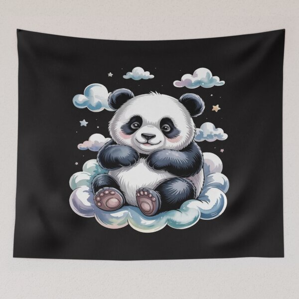 Item preview, Panda Sleeping Cloud Napping Sleep Panda Bear Sleepy Animal designed and sold by Ikwalima.