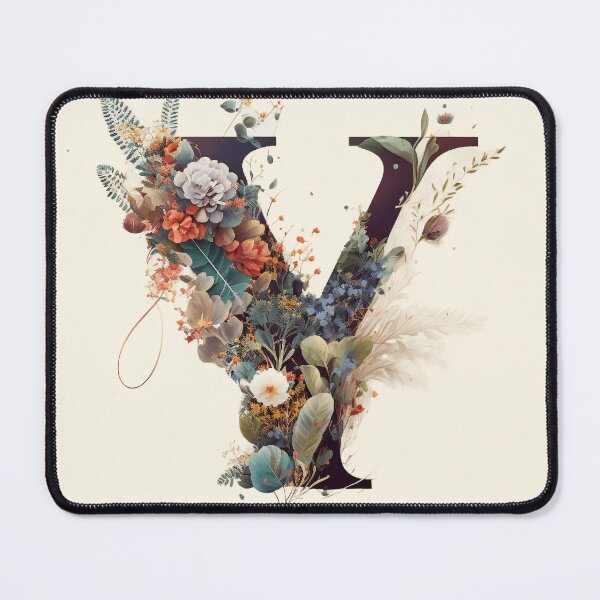 Item preview, Floral Y Monogram - Vintage Botanical Initial designed and sold by BinormalStuidos.