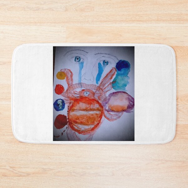 Item preview, Cosmic Universe Spiritual Hippie Watercolor Drawing designed and sold by LunaSpiritArt.