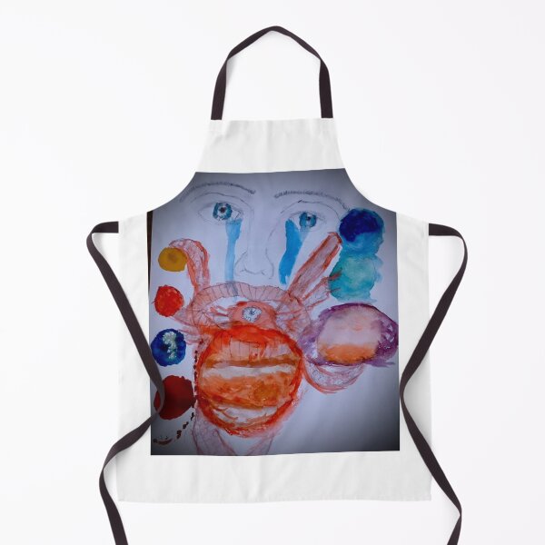 Item preview, Cosmic Universe Spiritual Hippie Watercolor Drawing designed and sold by LunaSpiritArt.