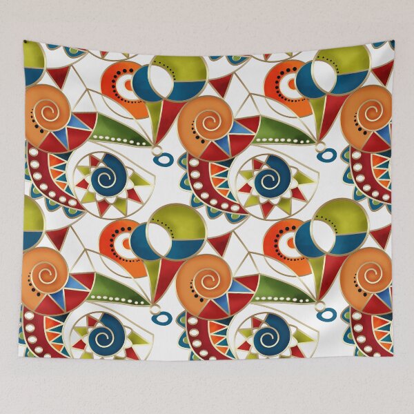 Item preview, Seamless Abstract ethnic ornament designed and sold by fuzzyfox.