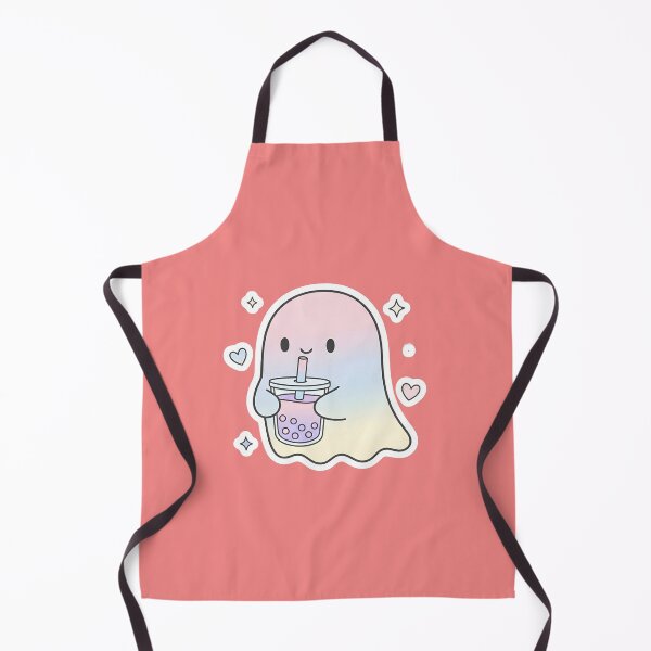 Item preview, A cute ghost drinking boba tea designed and sold by PBDigitalHub.