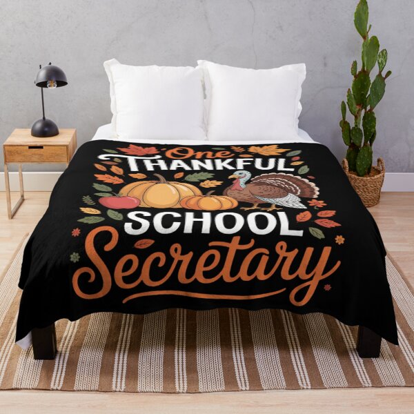Item preview, One Thankful School Secretary Fall Autumn Thanksgiving designed and sold by August4Laughs25.