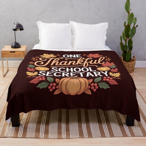 Item preview, One Thankful School Secretary Funny Fall Autumn Thanksgiving designed and sold by August4Laughs25.