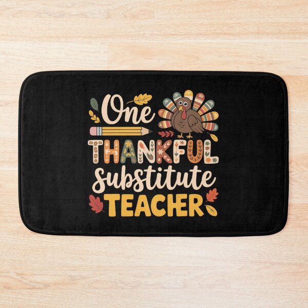 Item preview, One Thankful Substitute Teacher Turkey Leopard Thanksgiving designed and sold by August4Laughs25.