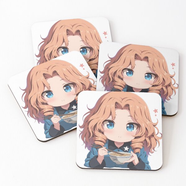 Artikelvorschau, Orange Pekoe Girls und Panzer Anime Chibi Ramen Bite entworfen und verkauft von Raslbazola.