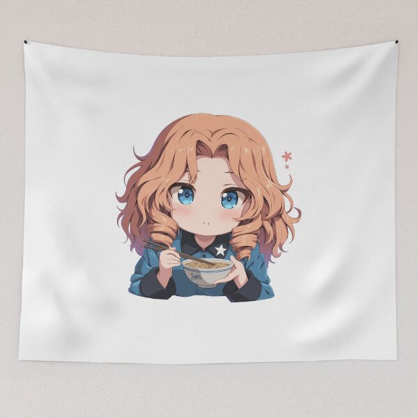 Item preview, Orange Pekoe Girls und Panzer Anime Chibi Ramen Bite designed and sold by Raslbazola.