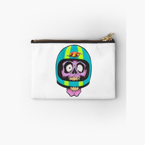 Item preview, Crazy Skull Biting BERA Retro Helmet – Motorcycle Sticker designed and sold by elglotonmusical.
