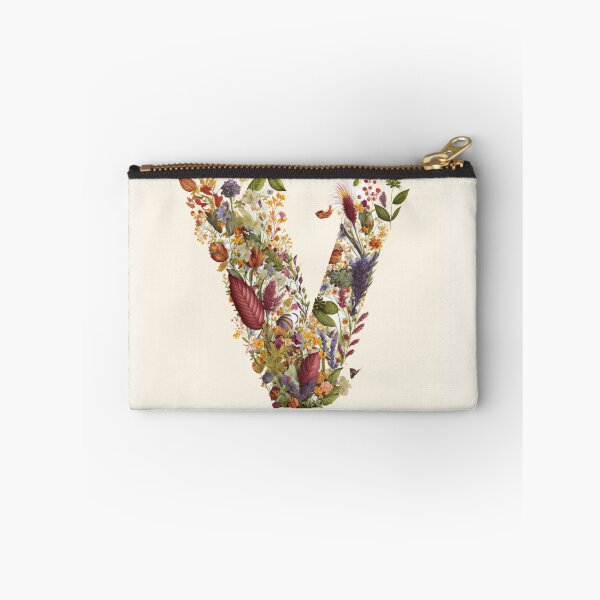 Item preview, Floral V Monogram - Vintage Botanical Initial designed and sold by BinormalStuidos.