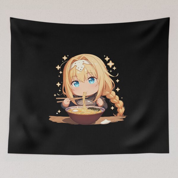 Item preview, Alice Zuberg Sword Art Online Anime Ramen Kawaii Chibi designed and sold by Raslbazola.